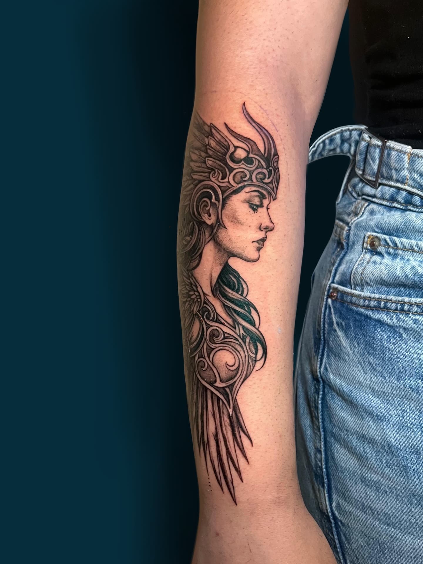 Mujer de perfil